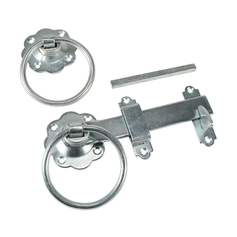 Ring Gate Latch Plain, Bright Zinc Plated