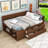 Wood Daybed with Drawers and Shelves-1807396034-1807396035
