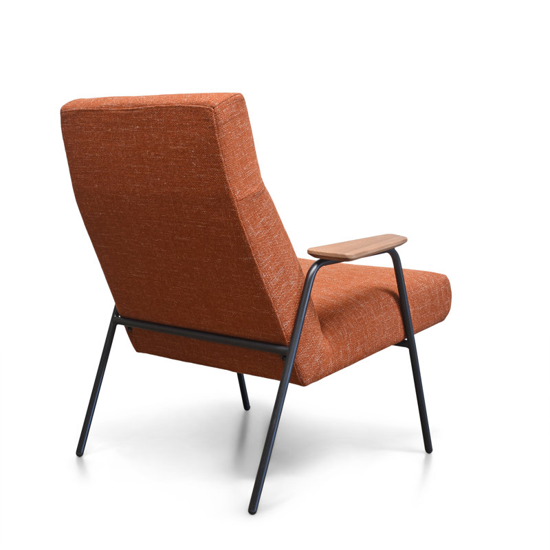 Chaise longue l 30 po Wagner, Orange