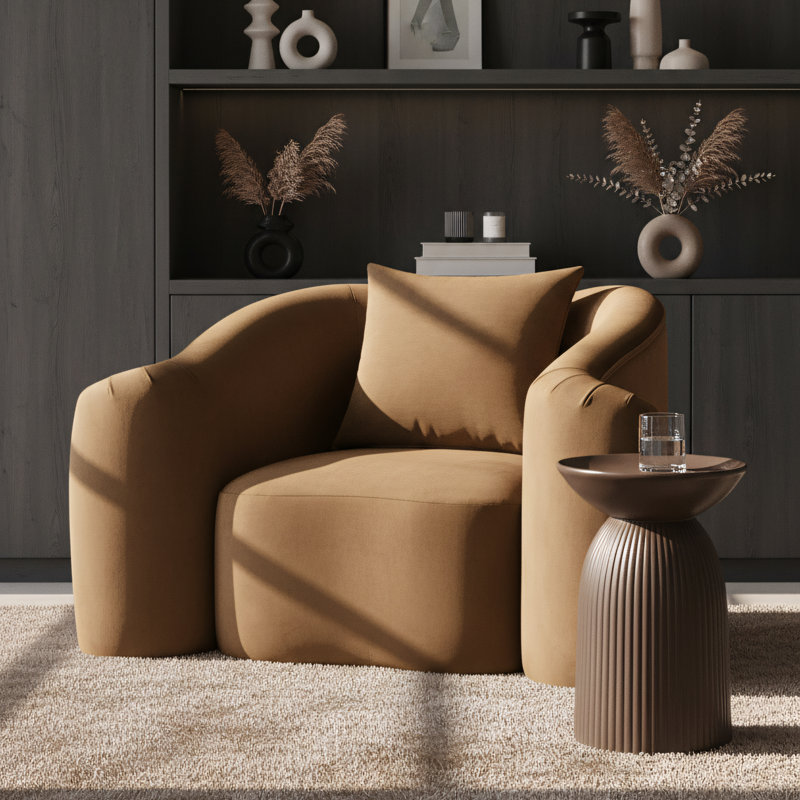 Chaise en velours Soyini, Velours selle