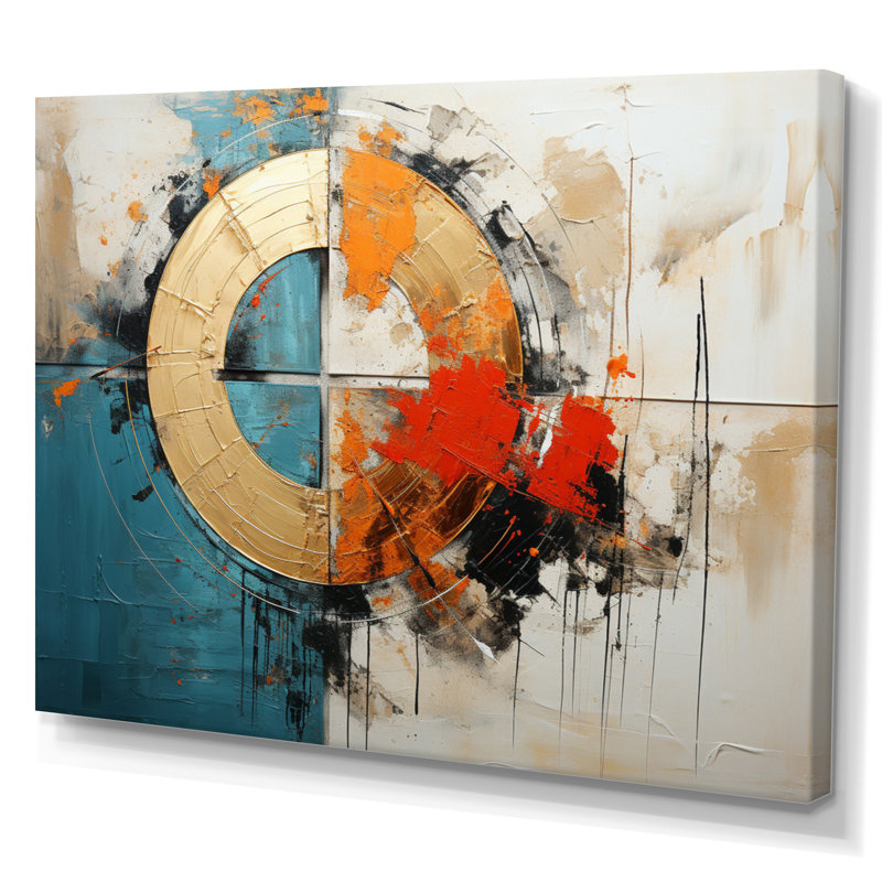 Harmonieux hybride III sur toile, Toile tendue, H 24 po x l 32 po x P 1 po