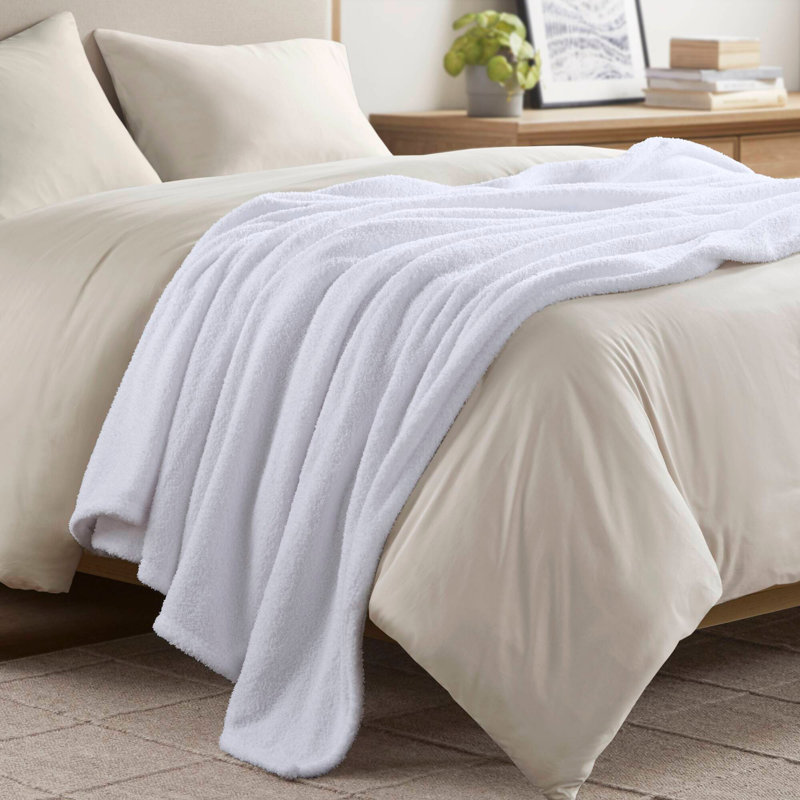 1 couverture PCS, Double, Blanc