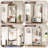 Hall Tree With Bench And Shoe Storage, Coat Rack With Shoe Storage, Wood Look, Coat Rack With Bench, Industrial Style, Large 6 Hooks, 31.5" X 15.8" X 71" White Color, Shoe Storage-1130922273