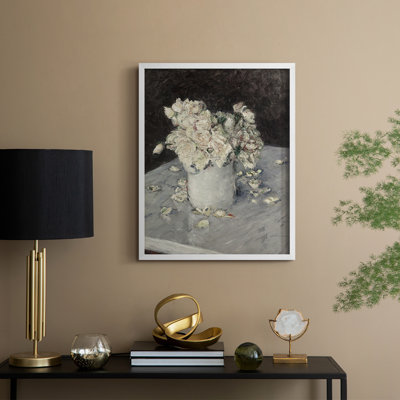 Impression florale vintage encadrée CCXCV - bois massif