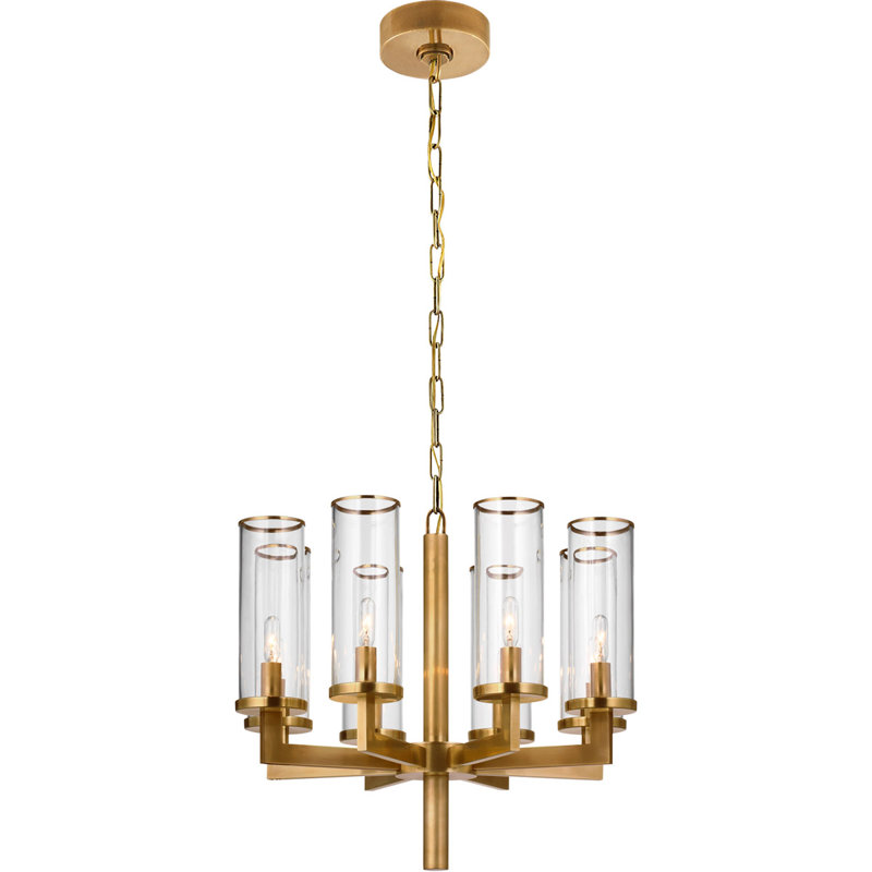 Kelly Wearstler Liaison Single Tier Chandelier, Antique-Burnished Brass