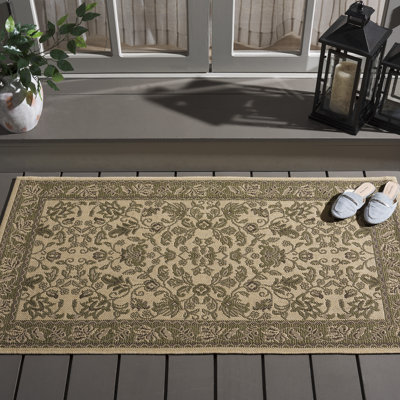 Tapis oriental crème / olive Arneshia