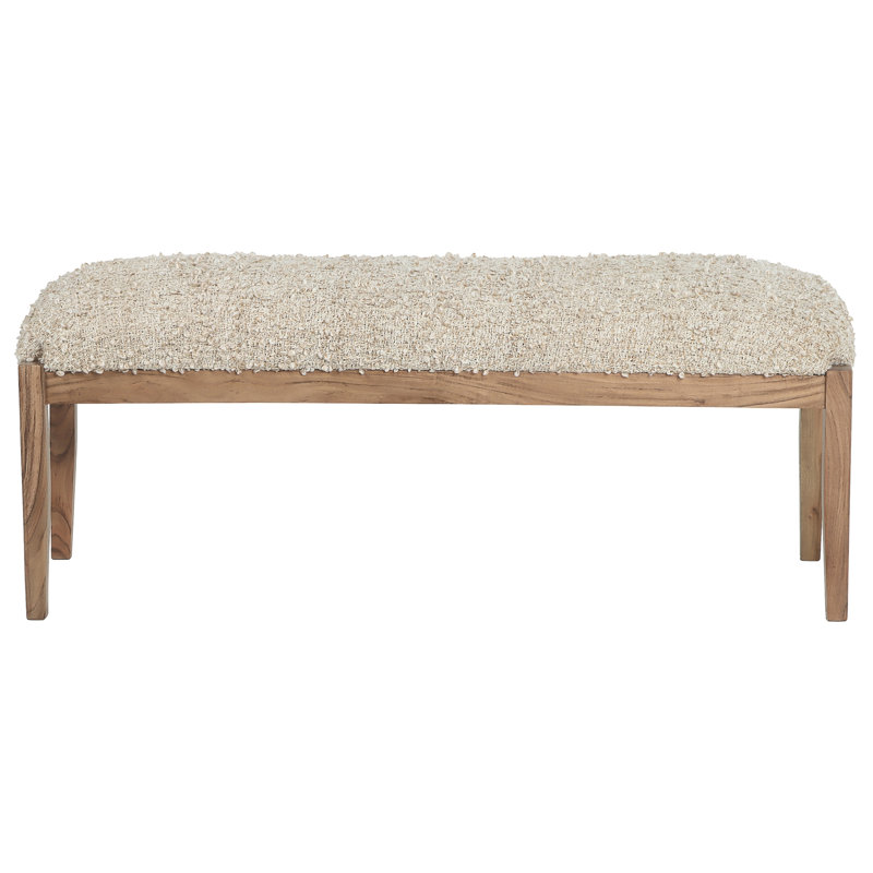 Banc, acacia avec crème crème
