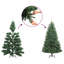 Moitié de sapin de Noël artificiel avec support-3869464-138045