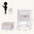 Ingunna 15.7'' W Solid Wood+MDF Nightstand