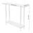 2 Tiers Freestanding Clear Acrylic Table With Open Shelves