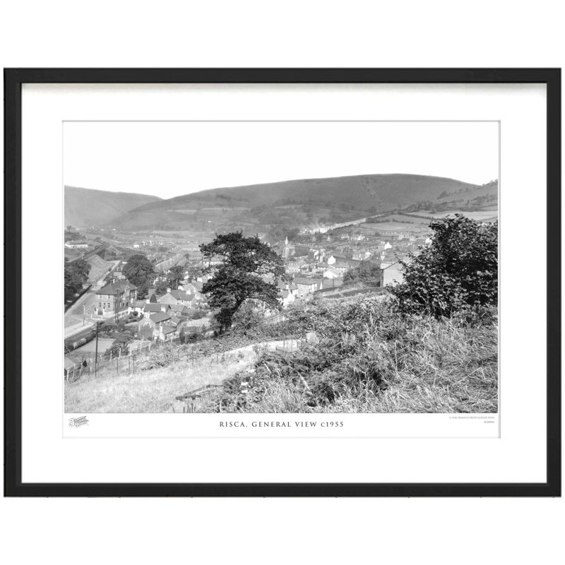 Risca, General View C1955 - Single Picture Frame Print, 28cm H x 36cm W x 2.3cm D
