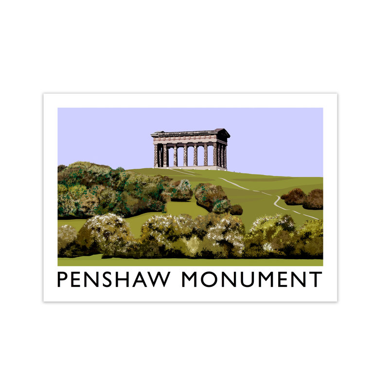 Penshaw Monument by Richard O'Neill - Print, 21 cm H x 297 cm W