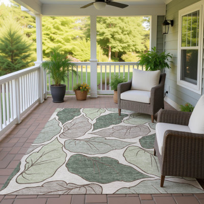 Tapis botanique intérieur / extérieur lavable à la machine Bourkelands ACN2348