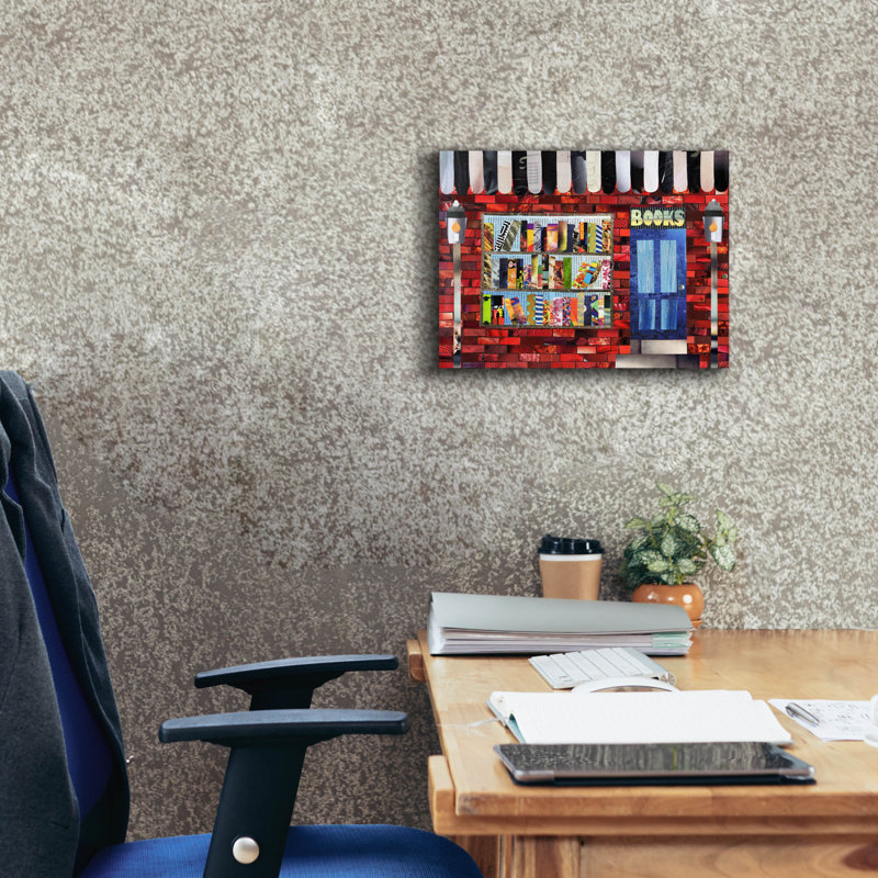 «Bookshop» par Artpoptart, H 12 po x l 16 po x P 0,75 po