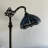Shena Tiffany Floor Lamp Blue Stained Glass Dragonfly LED Bulb Included Gooseneck 20"W*12"D*63"H