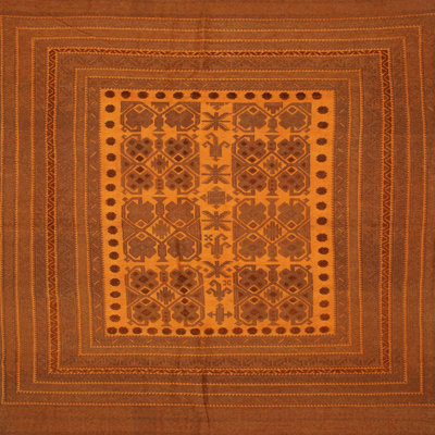 Tapis oriental brun / orange