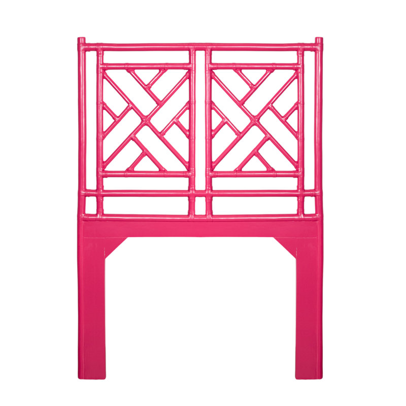 Chippendale Open-Frame Bed, Twin, Hot Pink