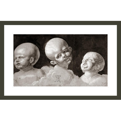 «Three Heads of Children» par Albrecht Dürer, impression giclée sur cadre