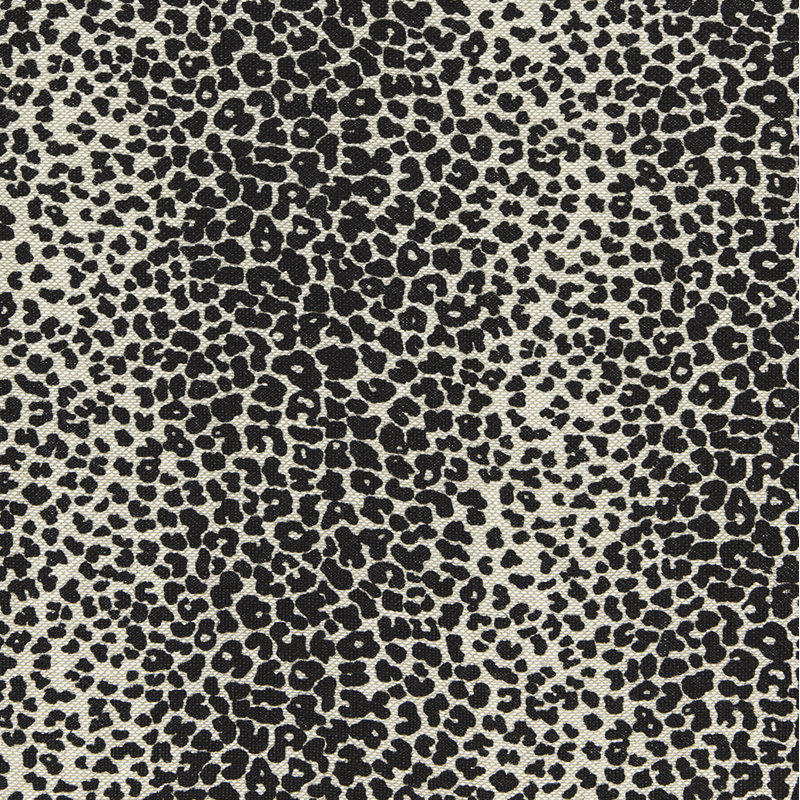 Leopard Linen Print Fabric, Sesame