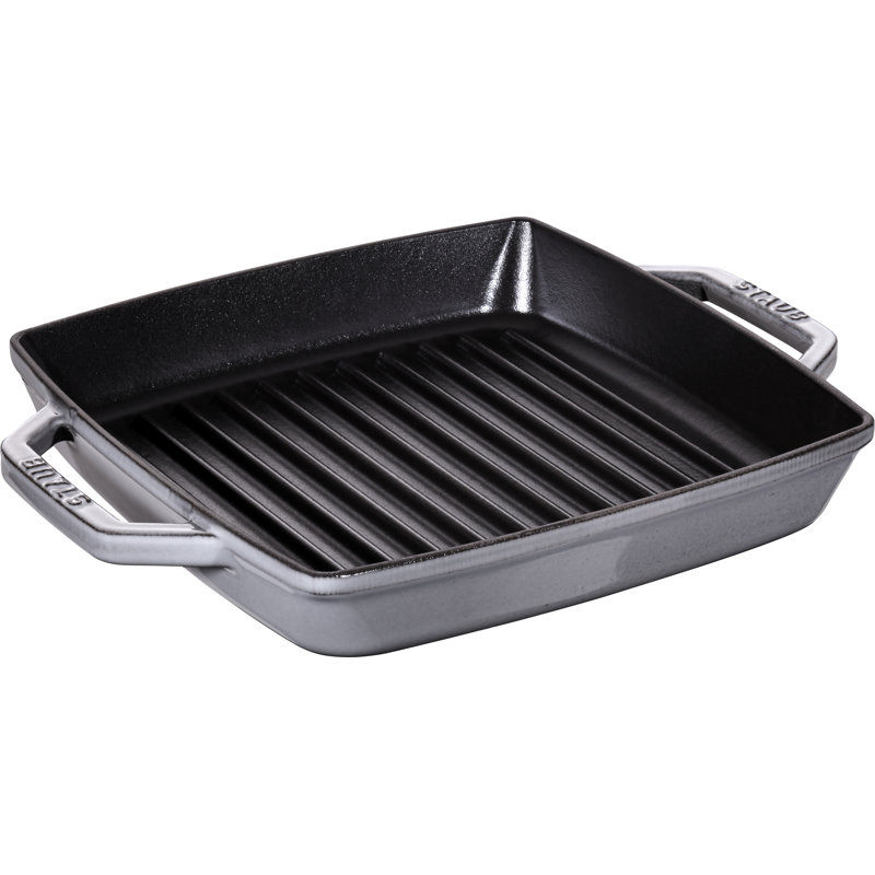 STAUB Grill Pan, 23 x 23cm, Grey