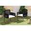 Ensemble de 2 chaises de salle à manger d'extérieur (excluant la table)-345106695