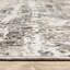 Tapis gris / ivoire à motif abstrait Gwern-1722974032