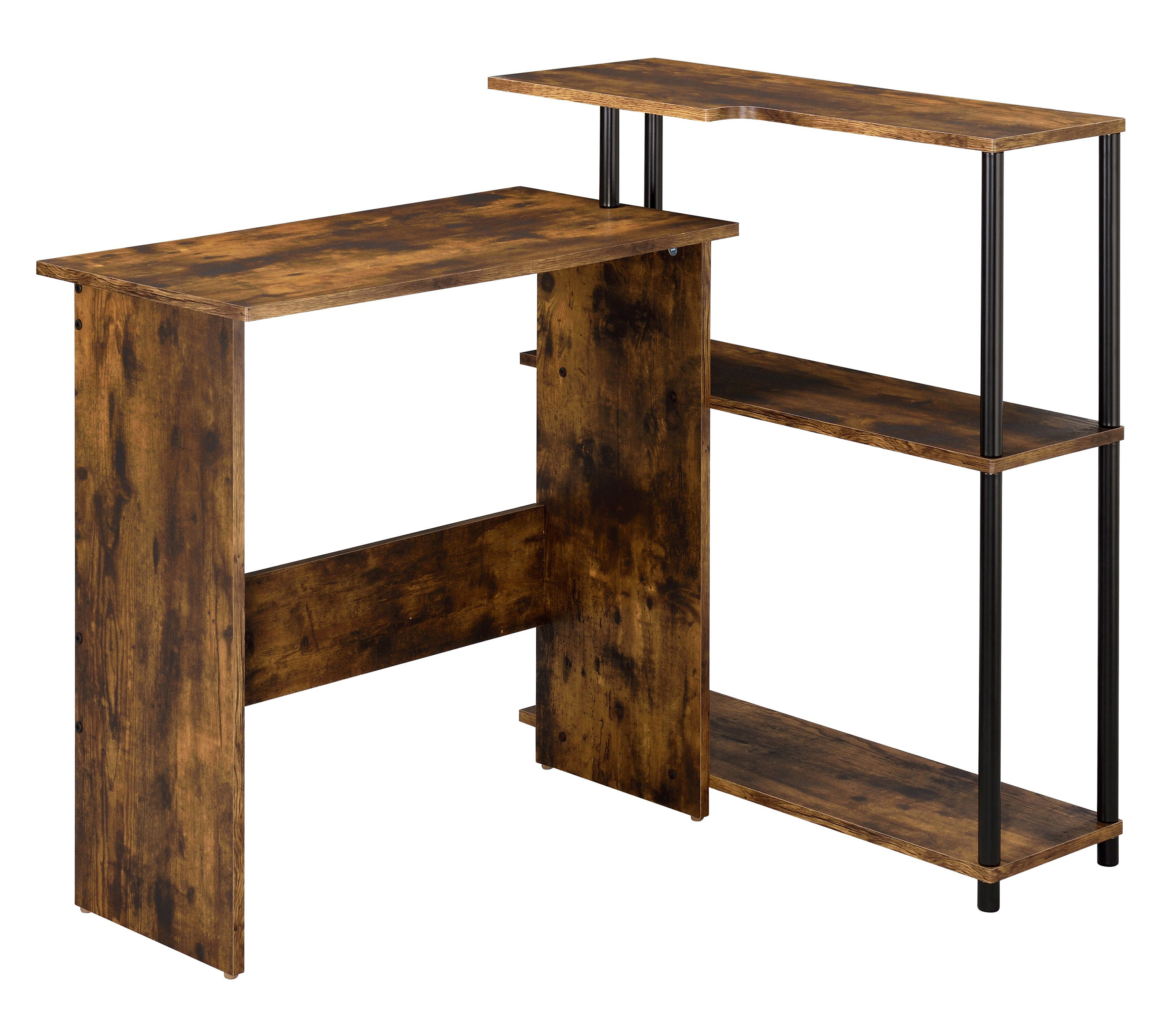 17 Stories Covington Office Desk with Bookshelf Wayfair