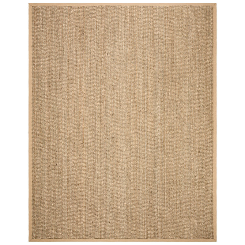 Natural Fiber Seagrass Solid Color Rug, Rectangle 8' x 10'