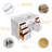 60 " W Freestanding Standard Free Standing Single Double Single Vanity Bathroom Vanity With Engineered Marble Top