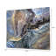 Contemporary Abstract Wall Art for Bedroom & Living Room, Blue Purple & Gold Canvas Painting-94830733