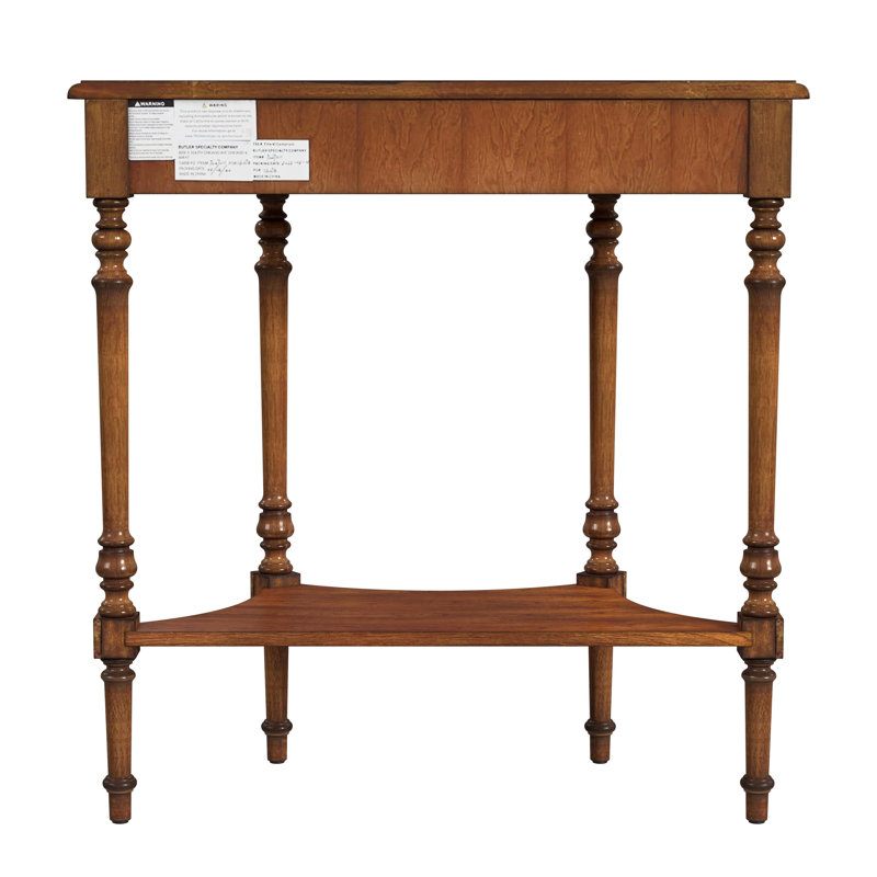 Danelle Demilune 30" Console Table, Light Cherry