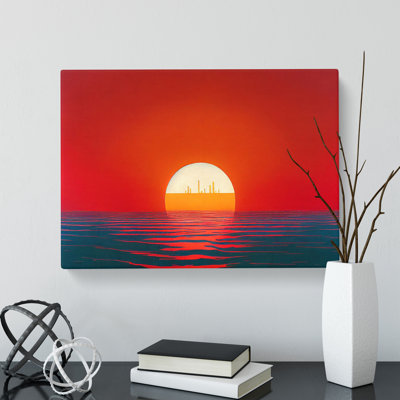 Adventurous Sunset Seascape - Wrapped Canvas