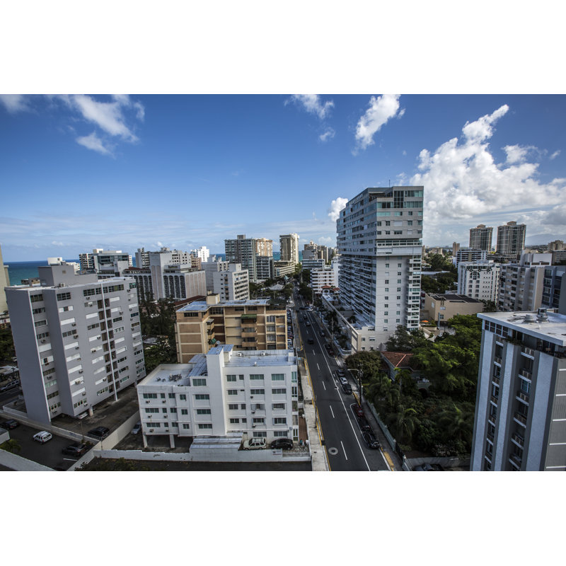 Aerial Of Condado by LeisureCowboy - Wrapped Canvas Print, 81cm H x 122cm W