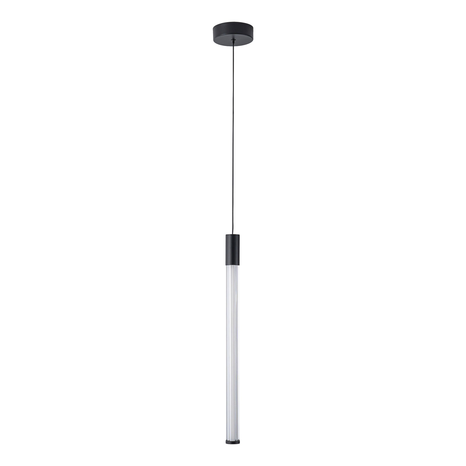Vernet 24-in Dimmable LED Pendant, Black