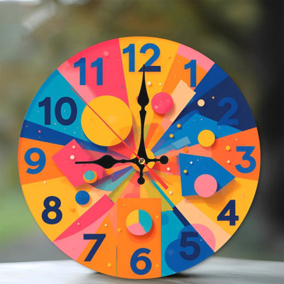 Colorful Modern Clock