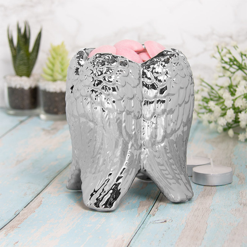 Concrete / Cement Tabletop Wax Warmer, Silver