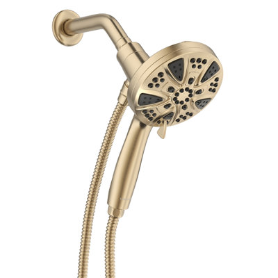 9-setting Magnetic Shower Head With Handheld, High Pressure Shower Head With Hose, 2.5 Gpm