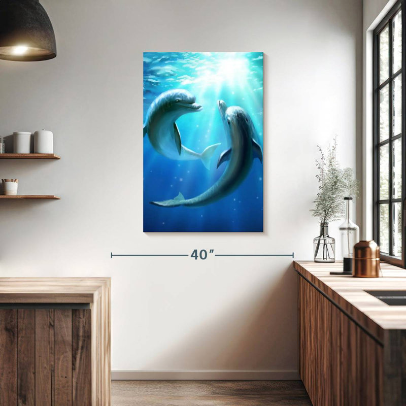 Brampt Dolphin Best Friends, 39" H x 26" W