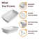 Los Flexi Semi Recessed Vessel Sink, White Rectangular Ceramic Drop In Bathroom Sink with Pop-up Drain