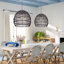 Aracelie 1 - Light Black Dome Pendant-1147819232