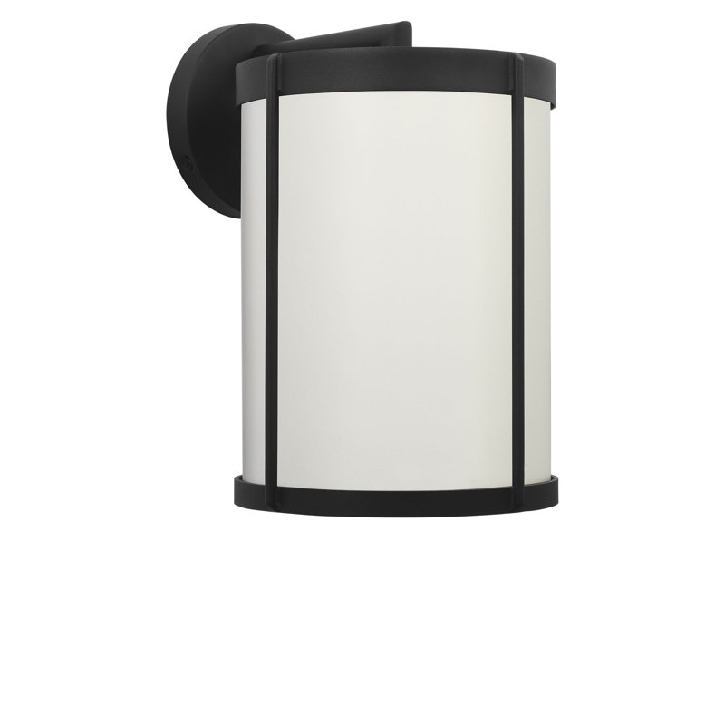 Lanterne Luning, H 12 po x l 8,13 po x P 9,63 po, Noir texturé