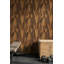 Yeni - Papier peint abstrait grain de bois, adhésif mural brun-1956830749