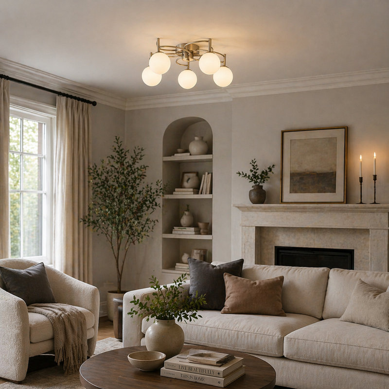 Rosa Glass Flush Mount
