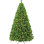 Arbre de Noël artificiel pré-éclairé 6 pi avec blanc chaud incandescent, flocon de neige enneigé avec 820 branches, 250 lumières incandescentes et base pliable, vert pur