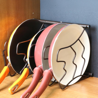 Pan Organizer Rack for Kitchen Cabinet and Counter