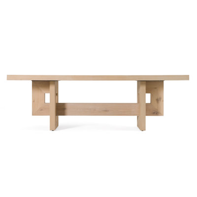 Mineloa - Table de salle à manger moderne en chêne blanc naturel