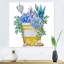 «Blue Succulent Plant Composition», impression sur toile-66810073-66810078