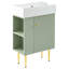 Meuble-lavabo contemporain avec rangement spacieux et design élégant