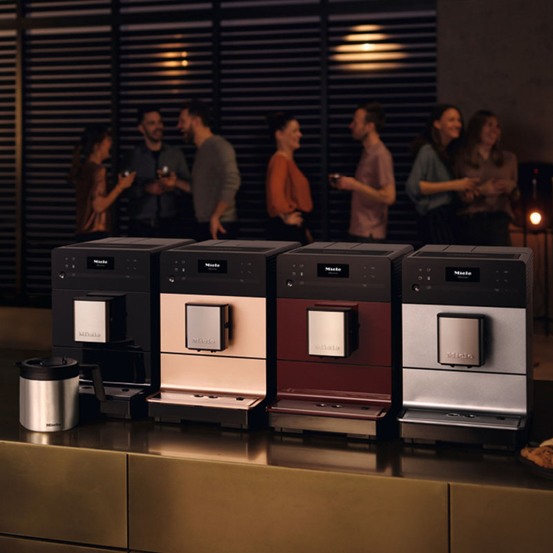 Miele CM 5310 Silence Automatic Coffee Maker & Espresso Machine Combo - Grinder, Milk Frother, Obsidian Black