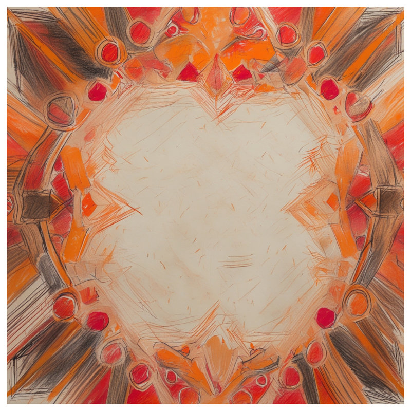 Abstract Circular Shapes Bath Mat, 34in W x 21in L